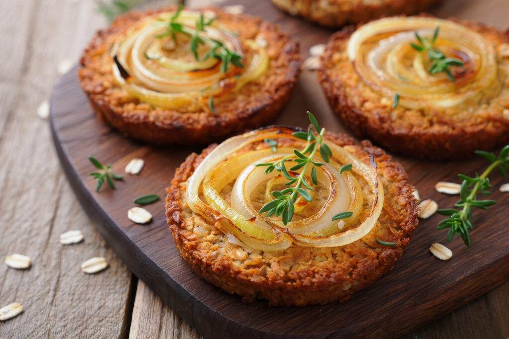 Caramelized Onion and Gruyère Tartlets