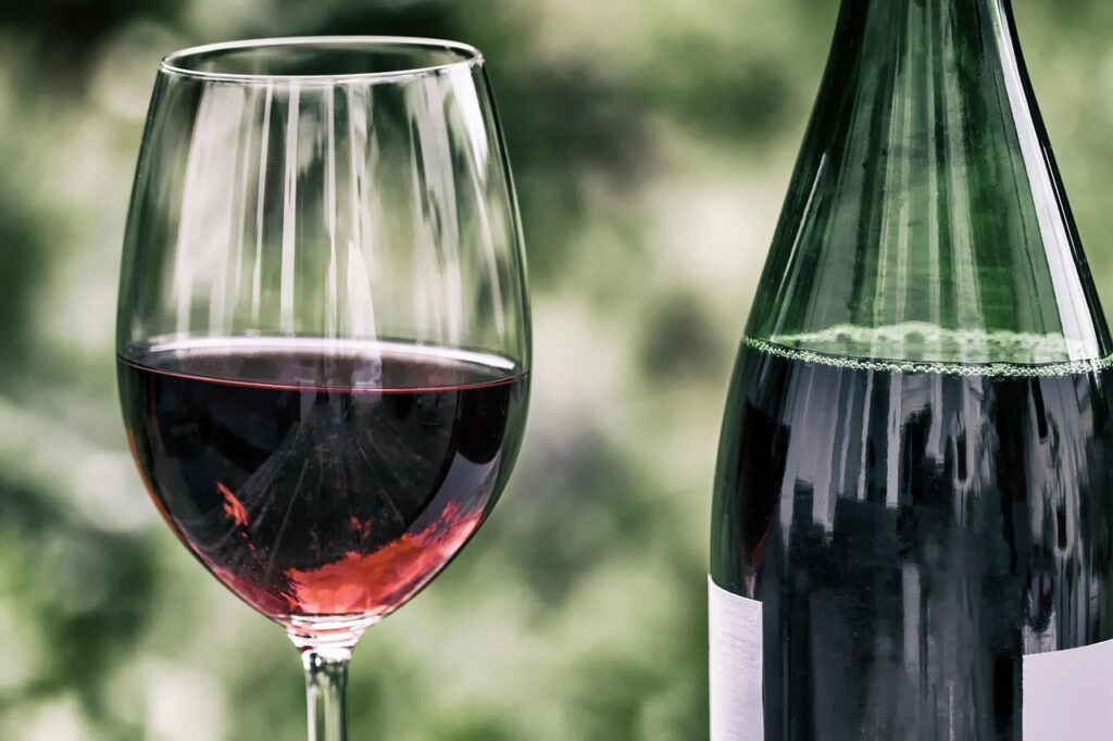 Wine, Retro, Wine glass image. 