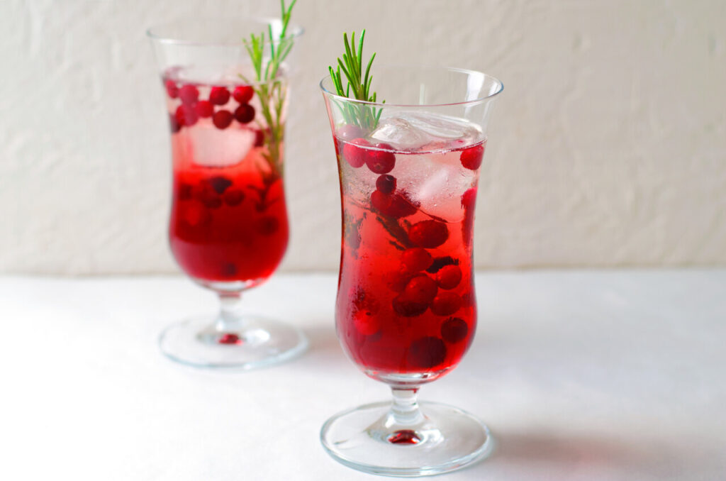 Bourbon Cranberry Sparkler