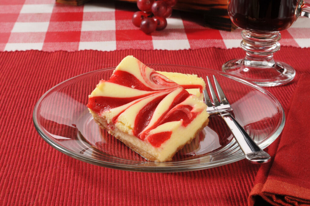 Strawberry Swirl Cheesecake