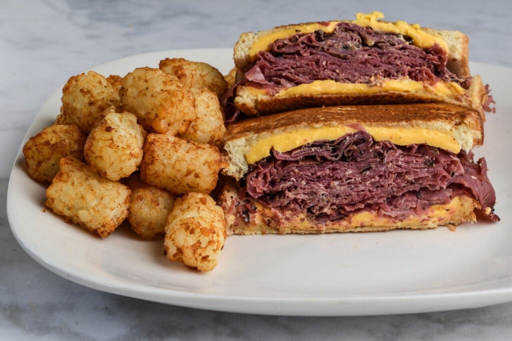 Hot Pastrami and Mustard Roll