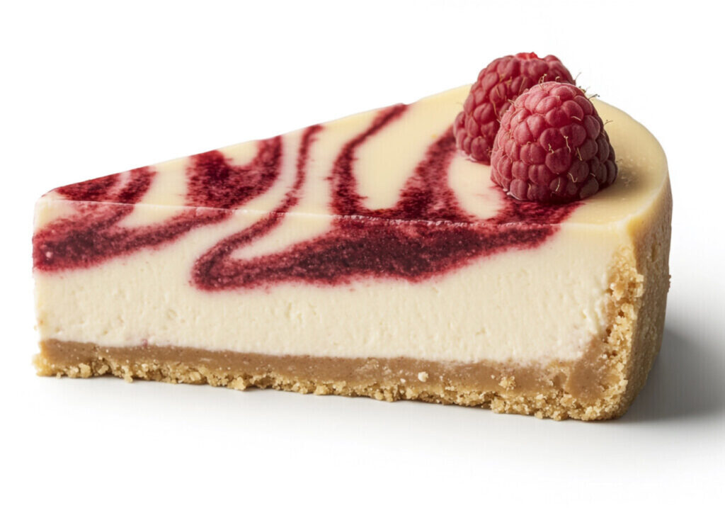 Raspberry White Chocolate Cheesecake