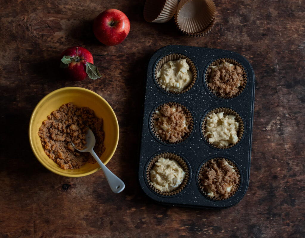 Mini Apple Crumble Cups
