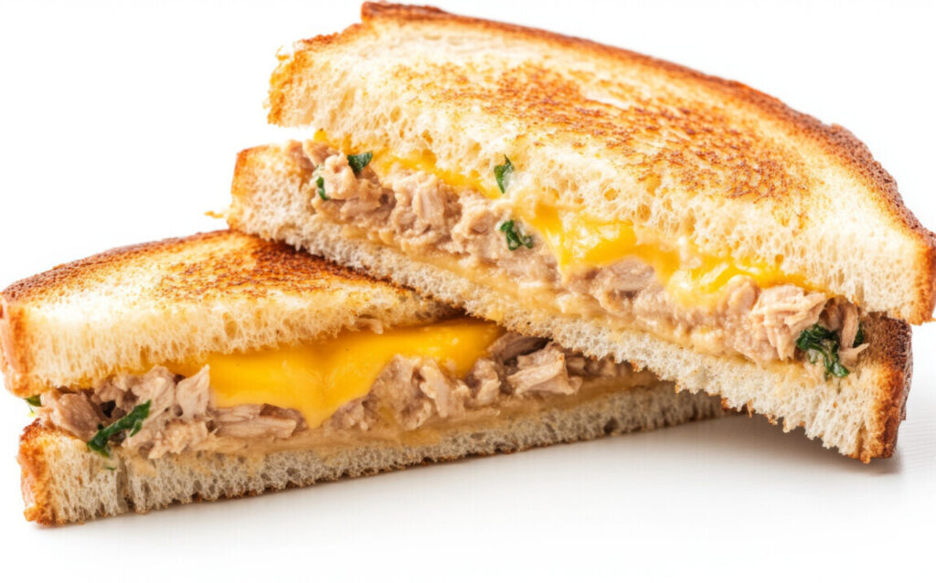 Tuna Melt with Pickles and Cheddar