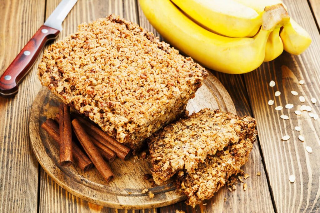 Banana Bread Snack Bars