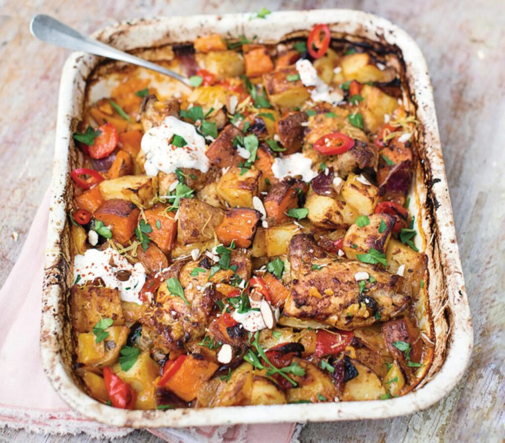 Jamie Oliver’s Chicken and Chorizo Traybake