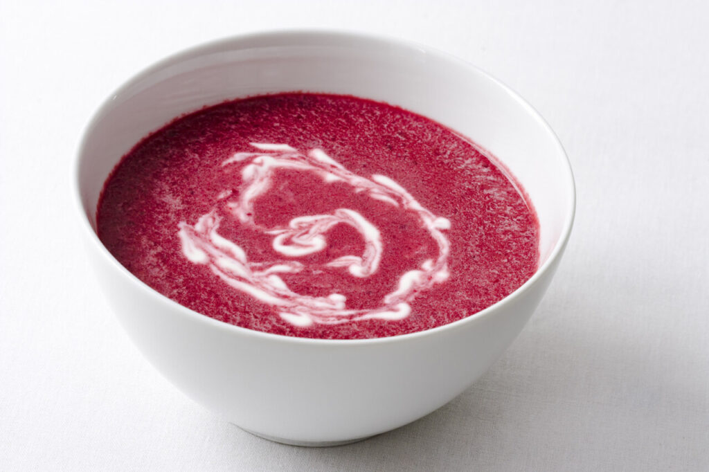Roasted Beet and Apple Soup