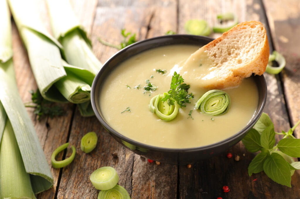 Roasted Parsnip, Apple, and Leek Soup