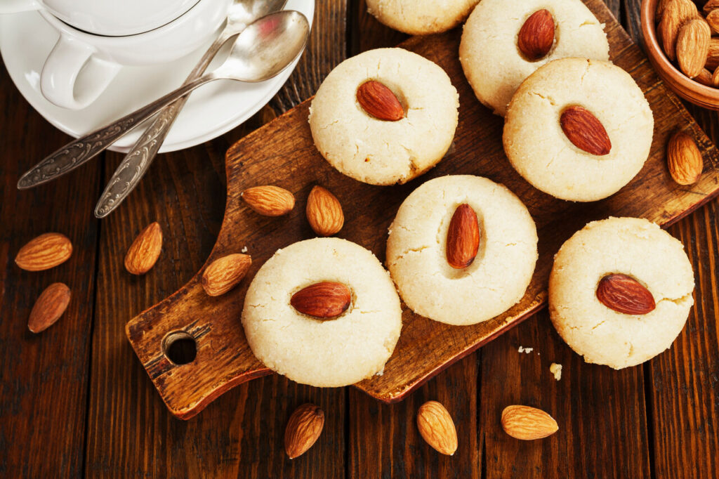 Almond Glaze Thumbprints
