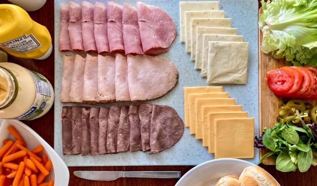 Assorted deli meats
