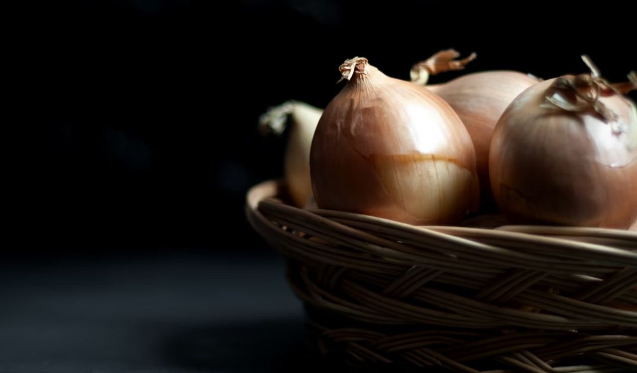 Basket of onions