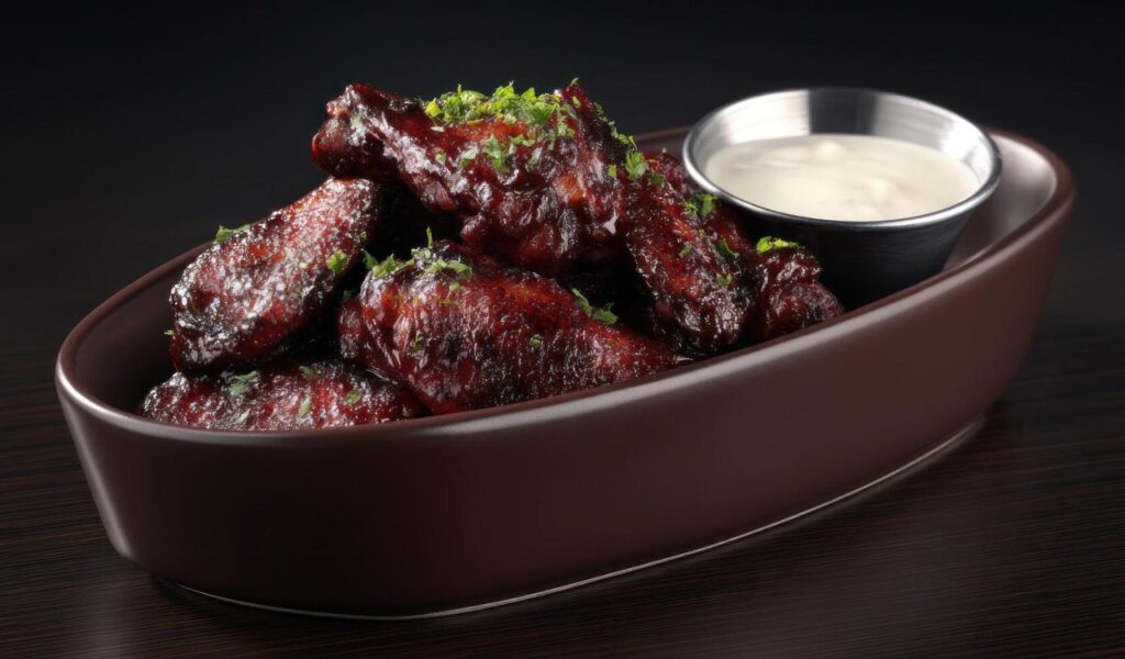 Black chicken wings