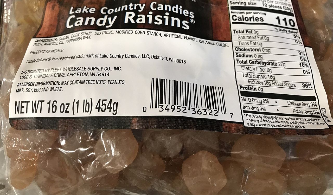 Candy raisins