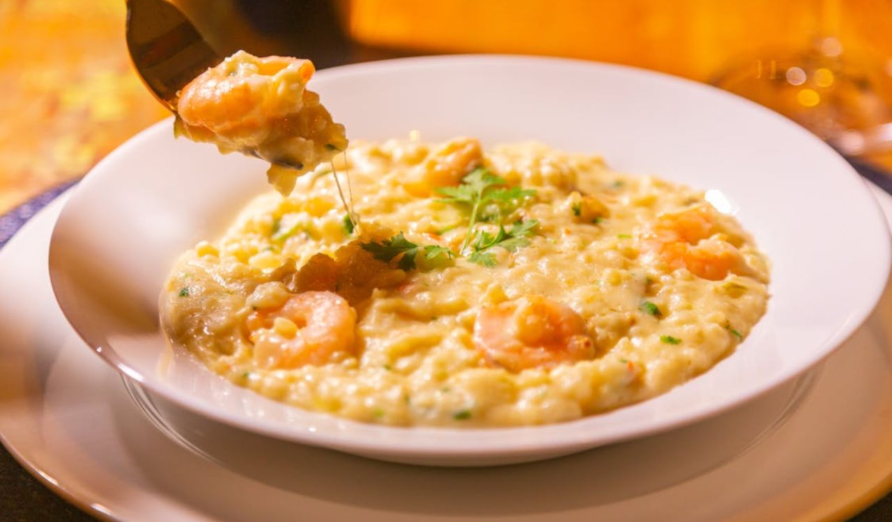Close-up of risotto
