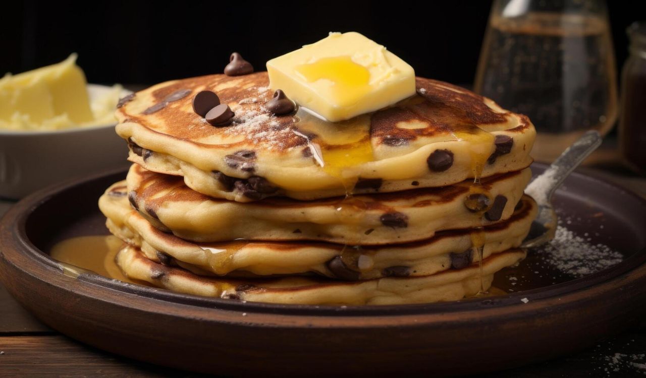 Cookie dough pancakes