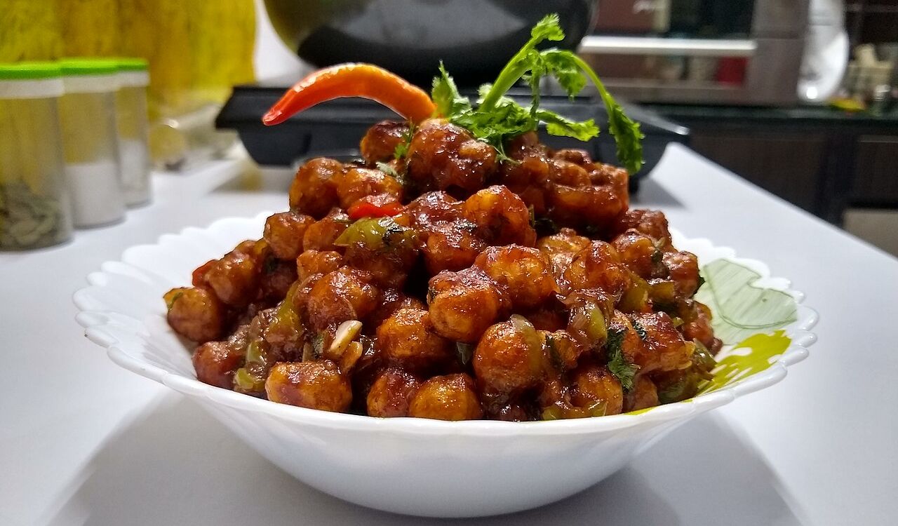 Crispy chickpeas