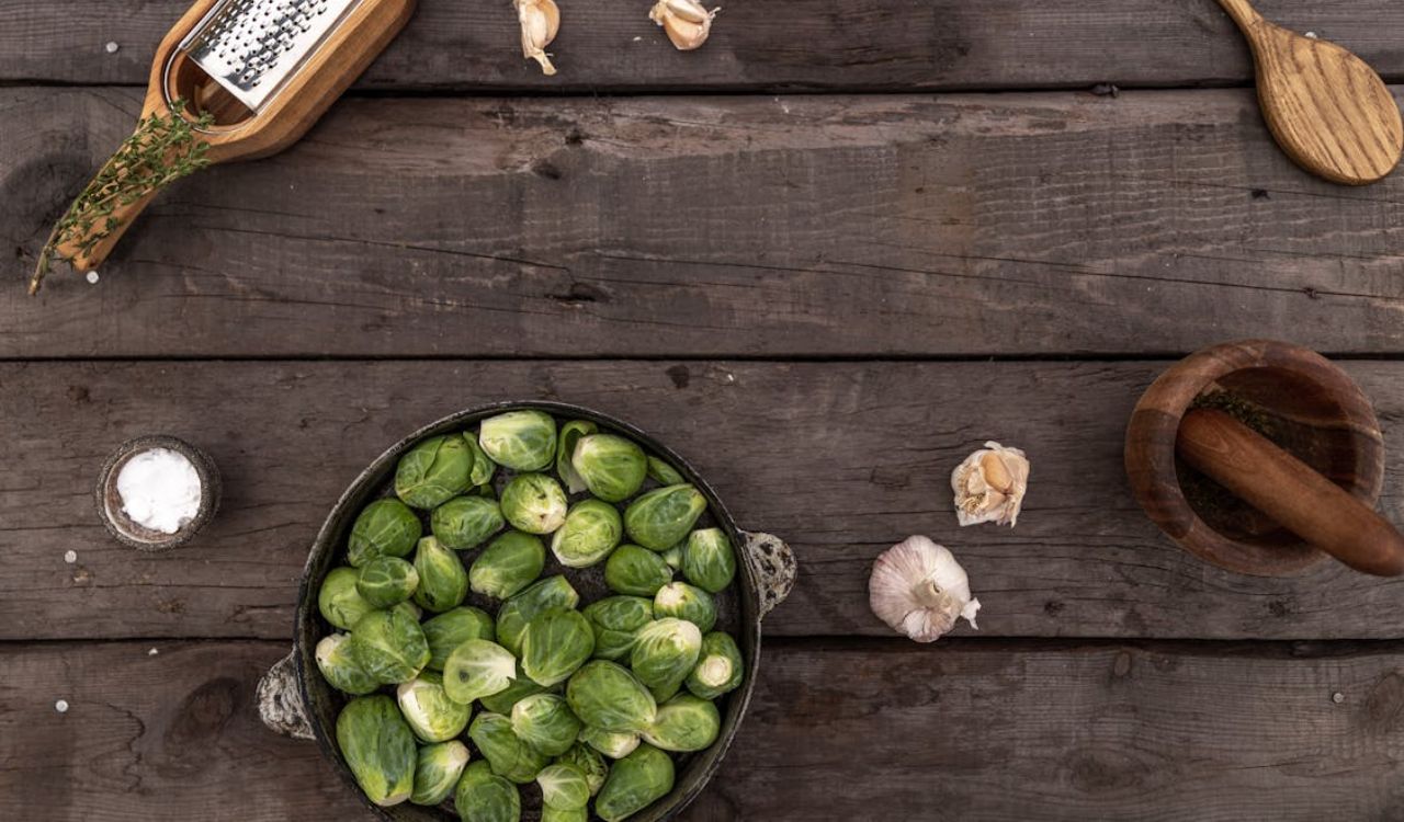Garlic parmesan brussel sprouts