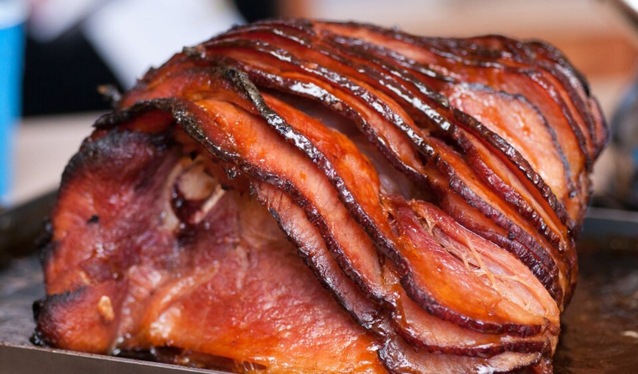 Glazed ham