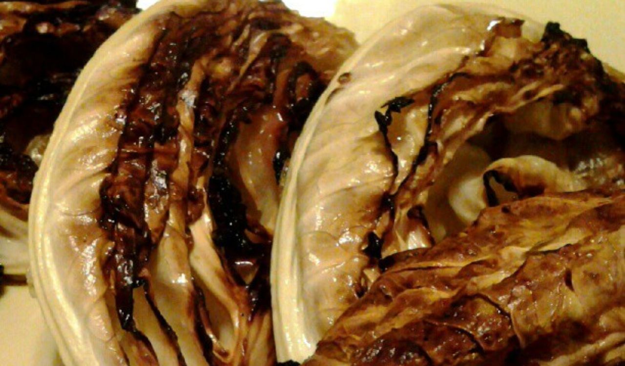 Grilled cabbage