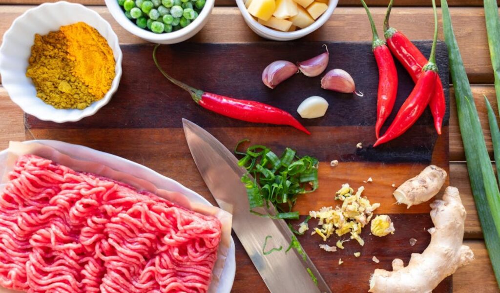 Ground beef ingredients