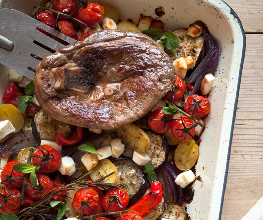 The Hairy Bikers’ Lamb and Root Vegetable Traybake