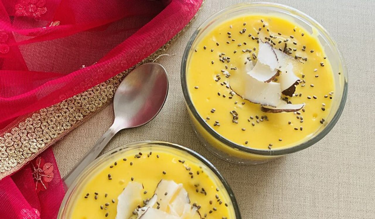 Mango coconut smoothie
