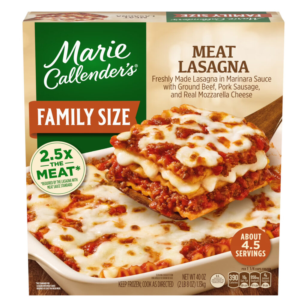 Marie Callender’s Traditional Lasagna with Meat & Sauce