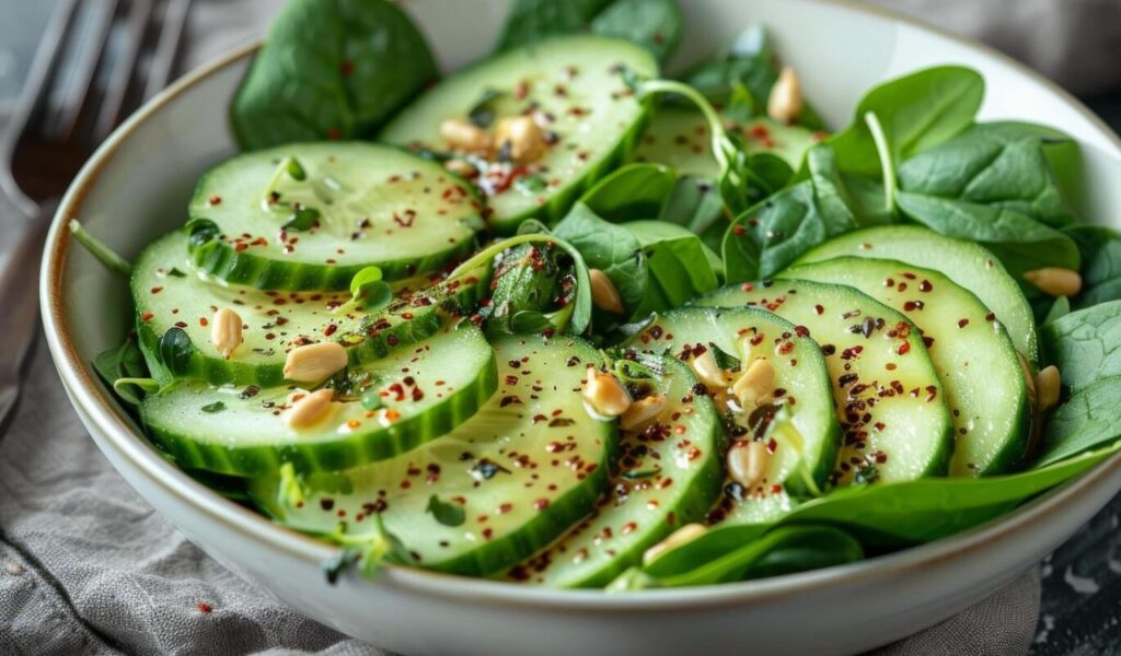 Mexican cucumber and lime salad
