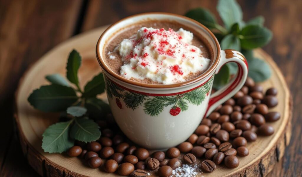 Peppermint hot chocolate