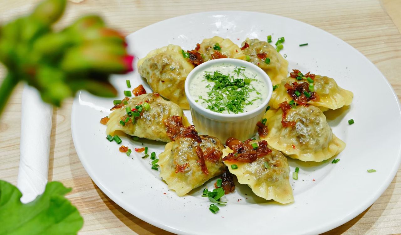 Pierogi on a plate