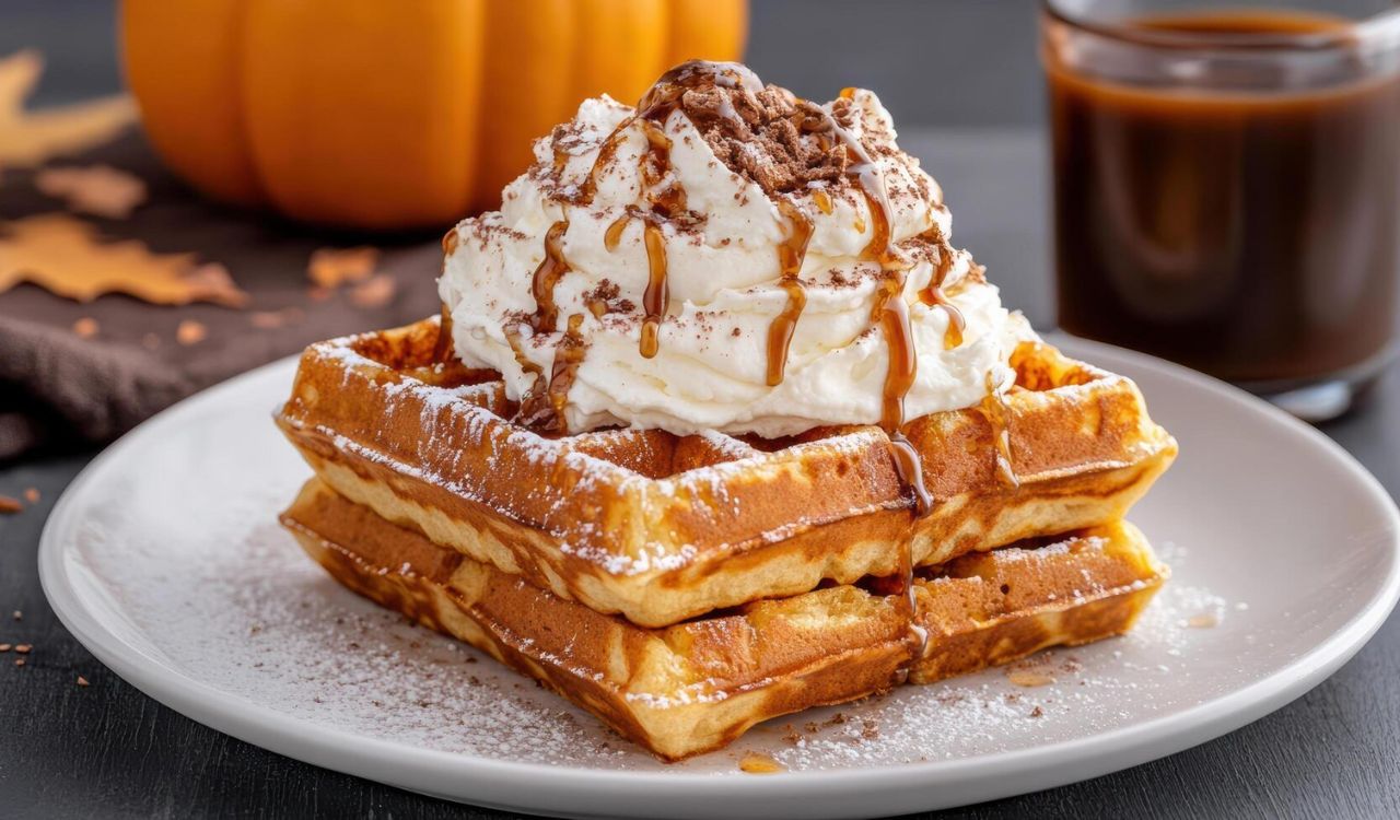 Pumpkin spice waffles