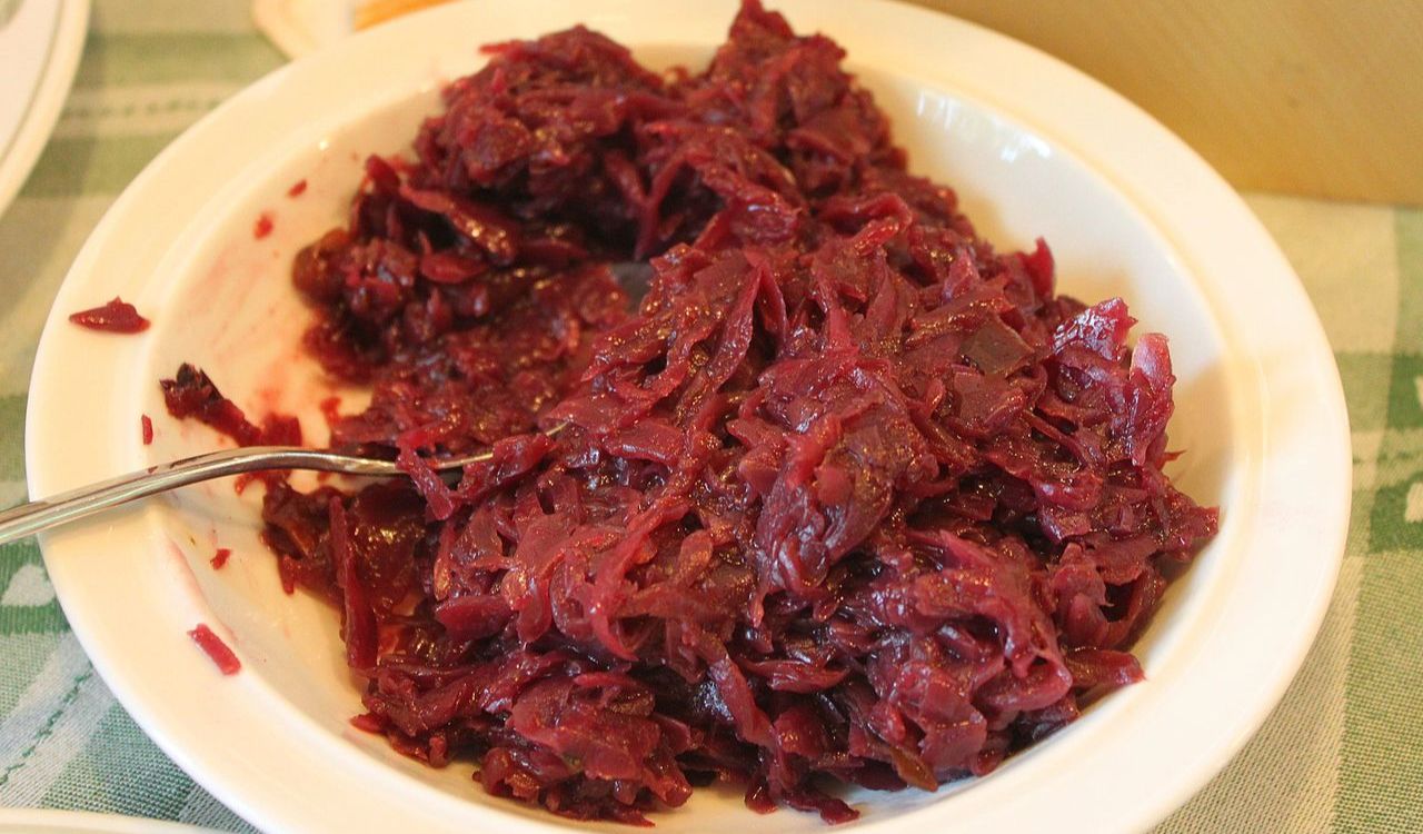 Red cabbage with balsamic