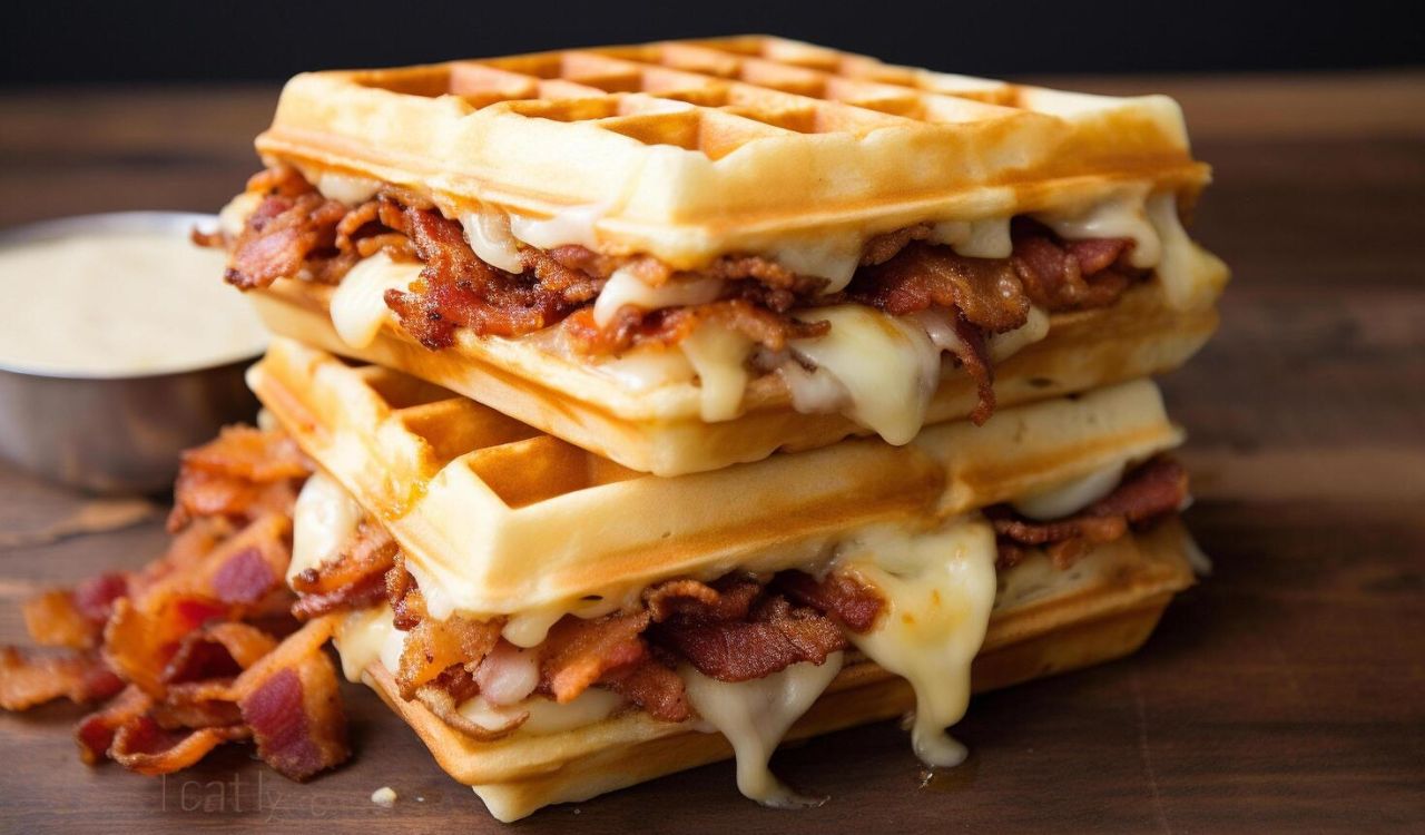 Waffle grilled cheese