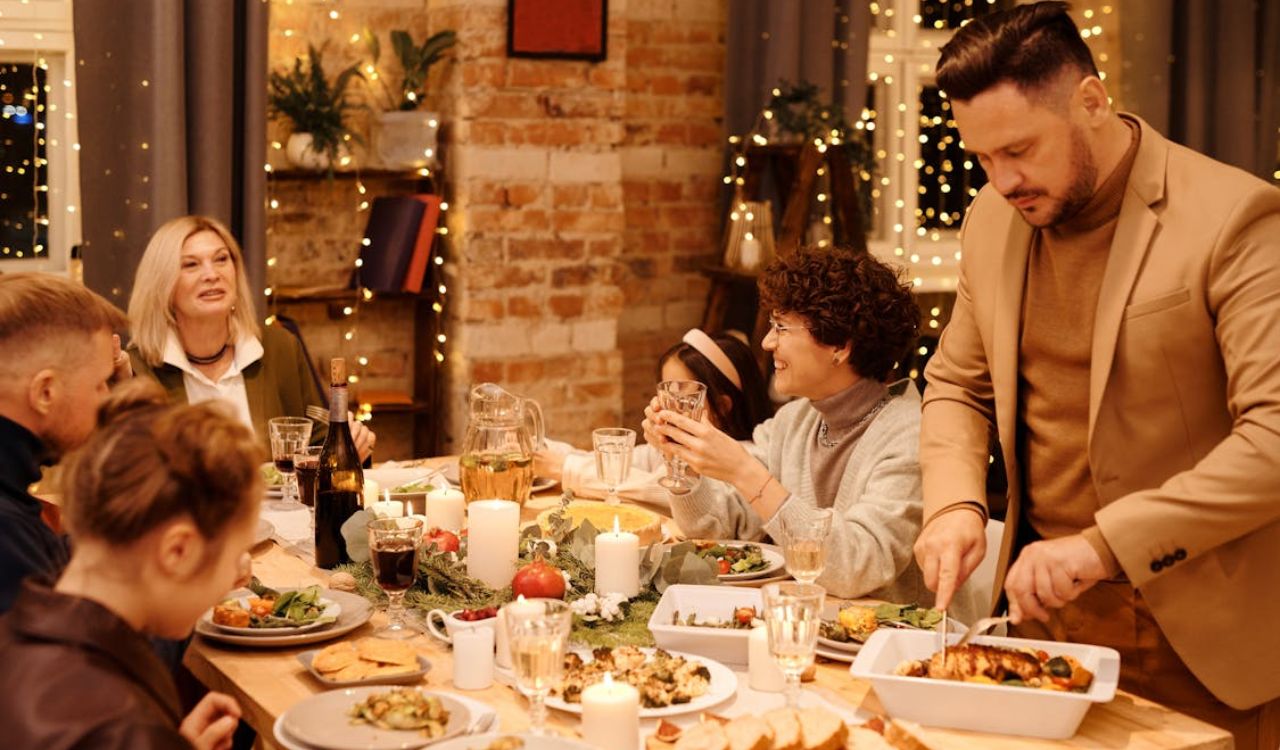 Winter family dinner