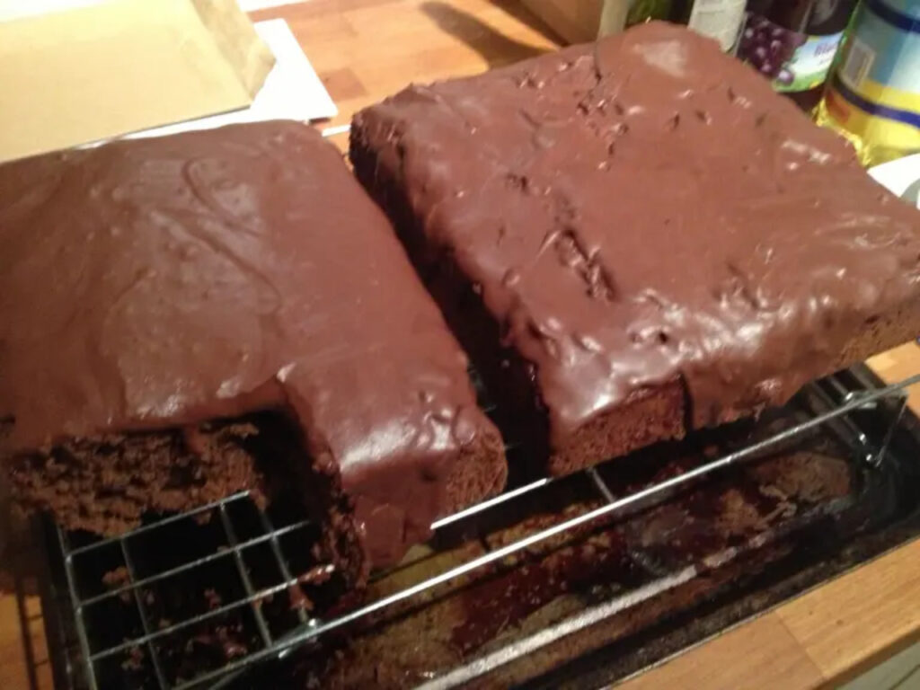 Mary Berry’s Chocolate Traybake with Ganache Icing
