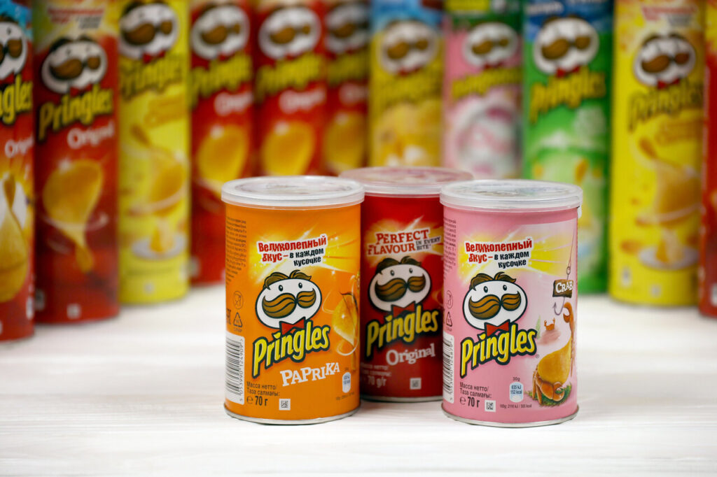 Pringles variety of flavors