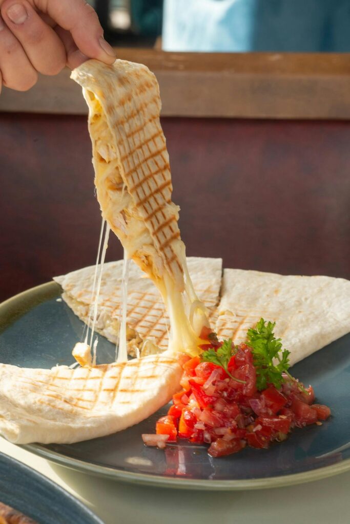 Cheesy Quesadilla Triangles