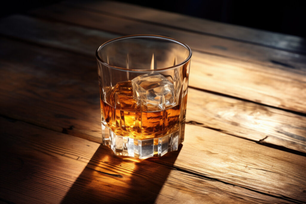 Glass of whiskey