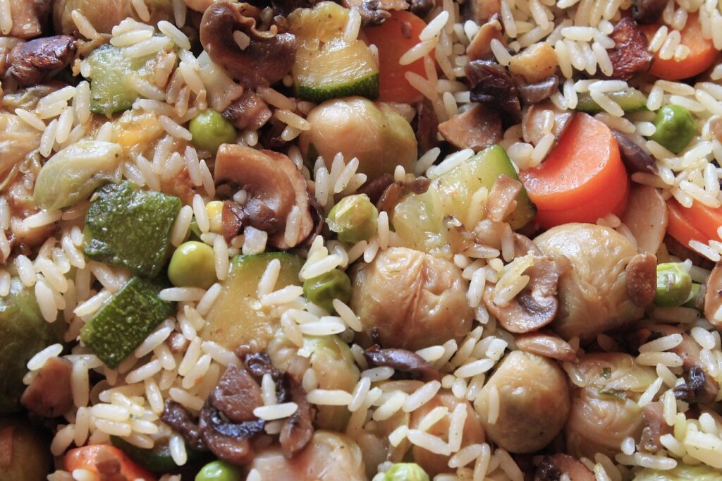 Vegetable Stir Fry with Rice