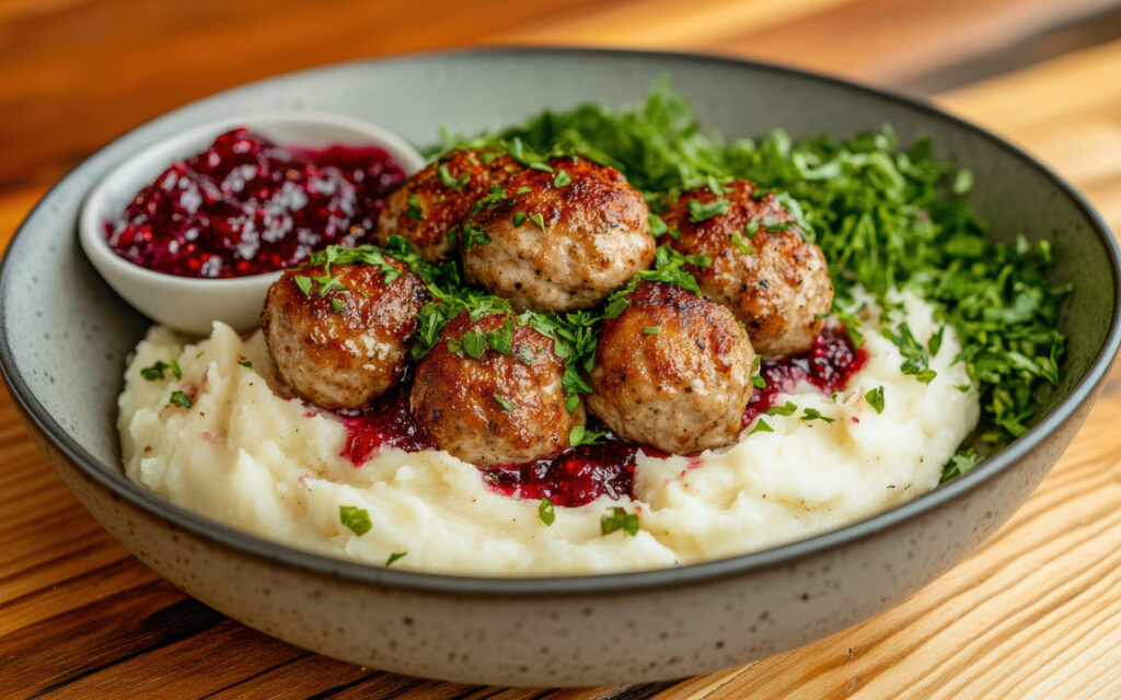 Turkey Meatballs with Cranberry Glaze