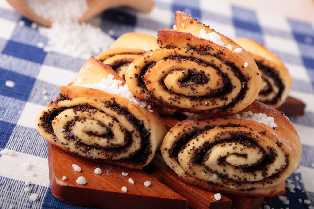Poppy Seed Chocolate Rugelach Pinwheels