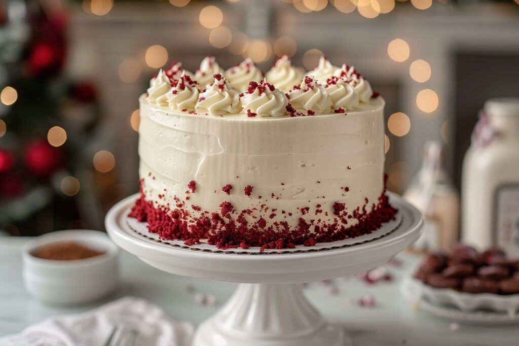 Red Velvet Christmas Cake