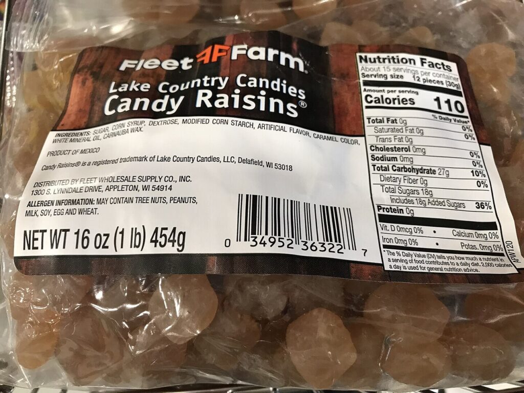 Candy Raisins