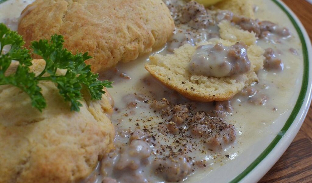 Biscuits and sausage gravy