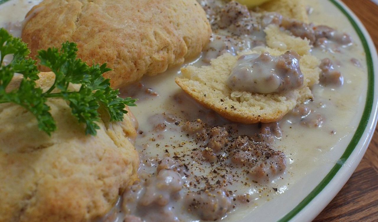 Biscuits and sausage gravy