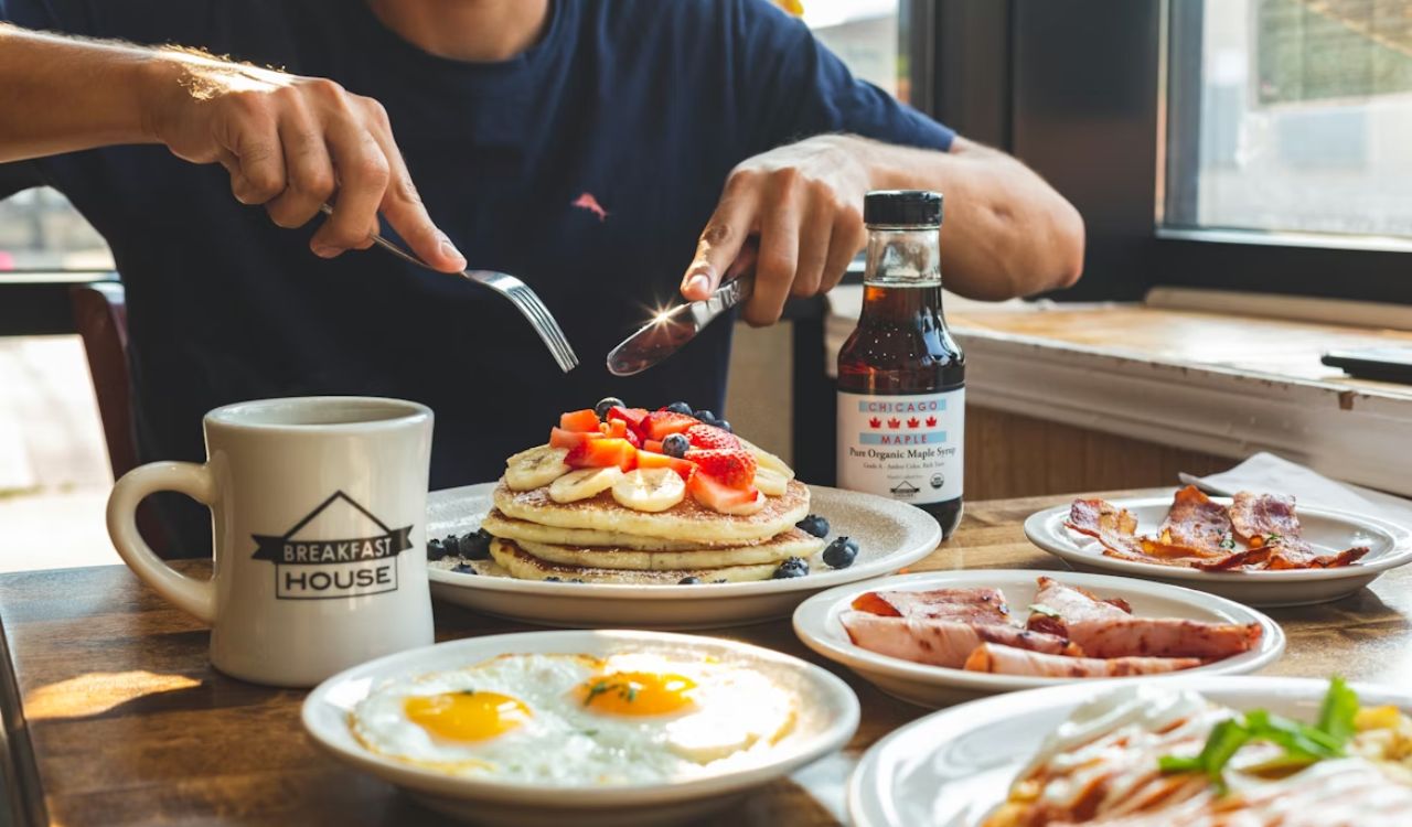 Classic diner breakfast