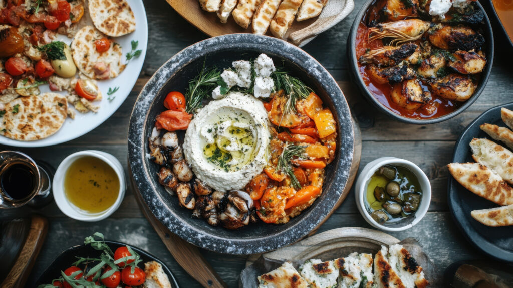 Mediterranean Mezze Spread