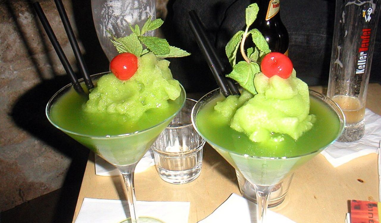 Neon frozen cocktails