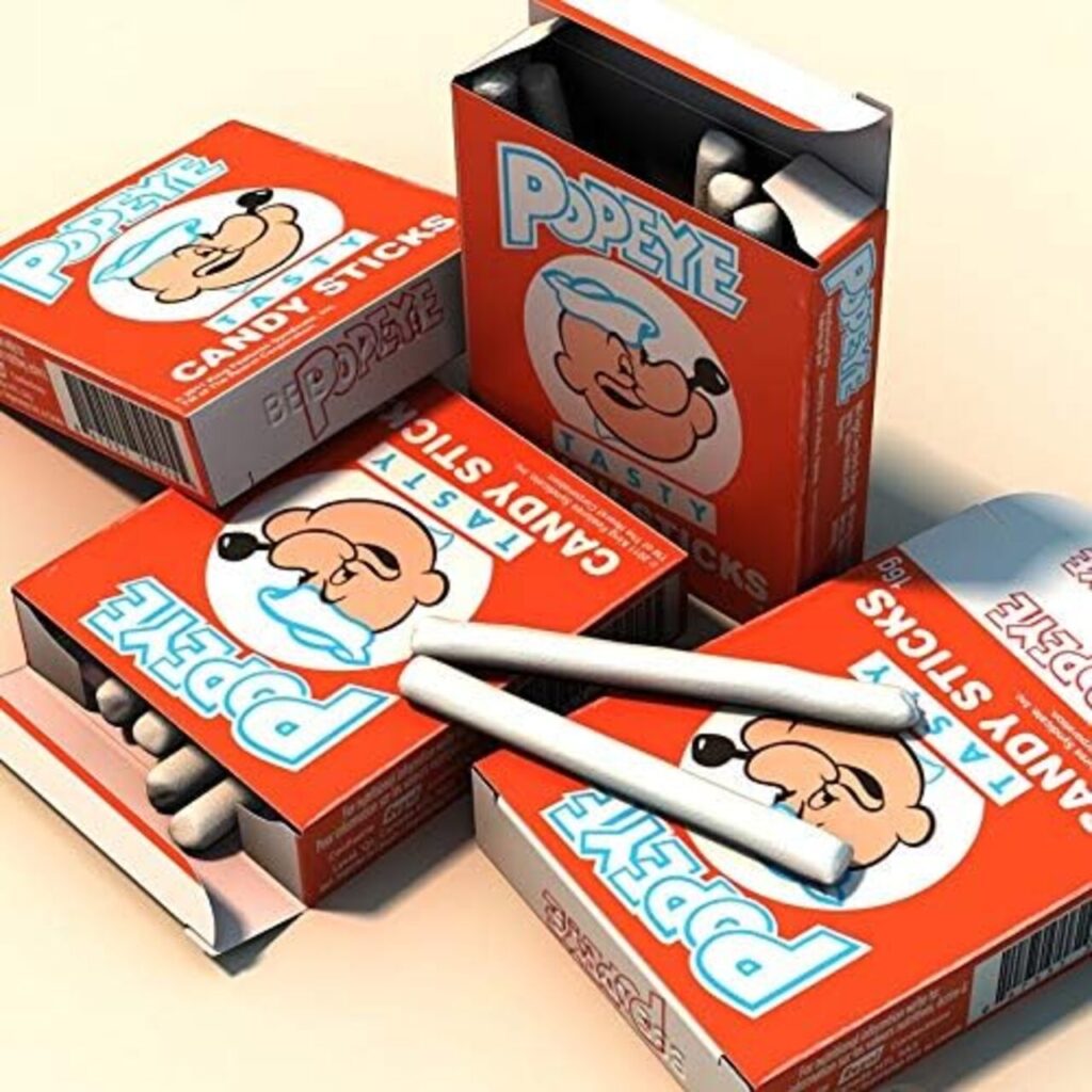 Popeye Candy Sticks