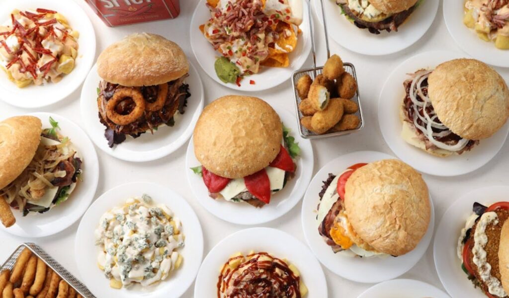 Variety of sandwiches